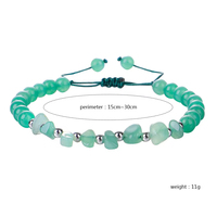 Bracelet en pierre de cristal naturel à la mode avec cordon en macramé améthyste oeil de tigre bijou réglable chanceux Feng Shui bricolage durable