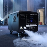 Machine à brouillard bas étanche à glace sèche avec contrôle DMX et minuterie pour événements scéniques extérieurs