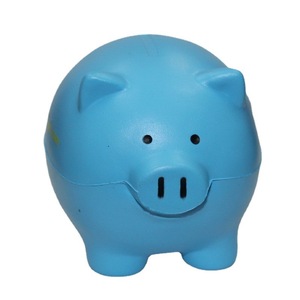 Tirelire bleue à budget illimité en mousse PU, jouet animal anti-stress, cadeau - Product Image 5
