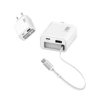 Somostel sạc di động với được xây dựng trong Loại C 60cm có thể thu vào nhanh chóng sạc cáp điện thoại di động PD tường sạc chúng tôi EU cắm - Product Image 5