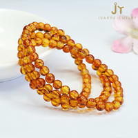 Collier en Perles d'Ambre Pie Naturel, Bijoux de Mode de Haute Qualité, Collier en Perles de Pierre Précieuse Naturelle