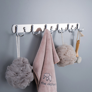 Wholesale Price <strong>Wall</strong> <strong>Mounted</strong> Polish 5 Hooks Coat Hooks Hanging Coat Metal <strong>Wall</strong> Hooks <strong>Rail</strong> - Product Image 6