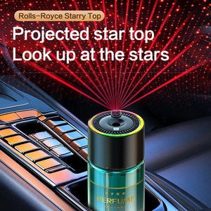 Rafraîchisseur d'air pour voiture avec lumière 160ml Rafraîchisseur d'air éclairé Diffuseur pour voiture Diffuseur intelligent d'élimination des odeurs Précis Automatique - Product Image 1