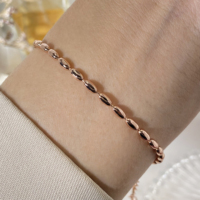 Bracelets fantaisie pour femmes en argent sterling 925, bijoux pour hommes, bracelet plaqué or en argent sterling 925, bijoux fins, bracelets minimalistes à perles