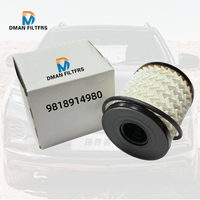 Filtre à huile automobile de haute qualité en gros, type cartouche OE 9818914980 pour la réparation automobile