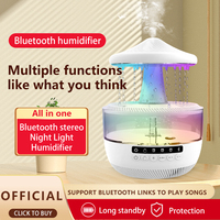 Nouvelle goutte d'eau claire humidificateur sonore Portable aromathérapie Machine veilleuse pluie nuage conception