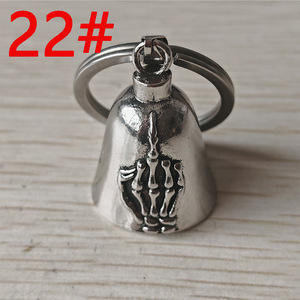Pendentif porte-clés cloche de protection pour moto, motif Aigle, Ailes d'ange, Vierge Marie, amulette pour homme, bijou d'exorcisme, porte-bonheur en route - Product Image 5