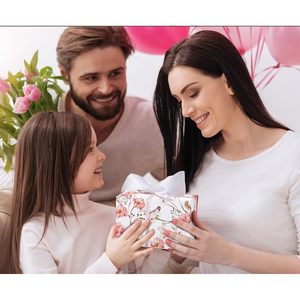 MAYPLUSS Gift Wrapping <b>Paper</b> Roll Pink Flower Birds Design 46.5 Sq Ft Single Side For Wedding Bridal Craft - Product Image 6