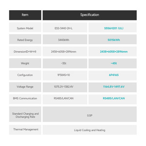 ที่ใส่แบตเตอรี่ S556H201 5mWh ระบบสาธารณูปโภค MB56ระบบระบายความร้อนด้วยของเหลวบนตะแกรงระบบการขายสินค้า628Ah - Product Image 2