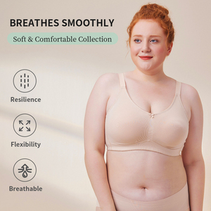 <span class=keywords><strong>Reggiseno</strong></span> 2302 Senza Cuciture Sexy per Donne Formose, <span class=keywords><strong>Reggiseno</strong></span> Post-Mastectomia in Cotone, Bralette Copertura Totale Coppe <span class=keywords><strong>D</strong></span> E F G per Taglie Forti - Product Image 5