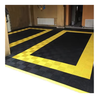 Dalles de sol modulaires en plastique pour garage et salle d'exposition automobile, à emboîtement robuste, en matériaux non toxiques