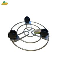 Chariot galvanisé à pot/Caddy pour le jardin et la maison pour le déplacement de pots de plantes Design Dolley pour une mobilité facile
