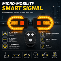 OEM E-Scooter Smart Blinker LED-Rücklicht Kabelloser Mobilitäts-Indikator 5 Modi USB-Aufladbar IPX6 Wasserdicht 5h Laufzeit