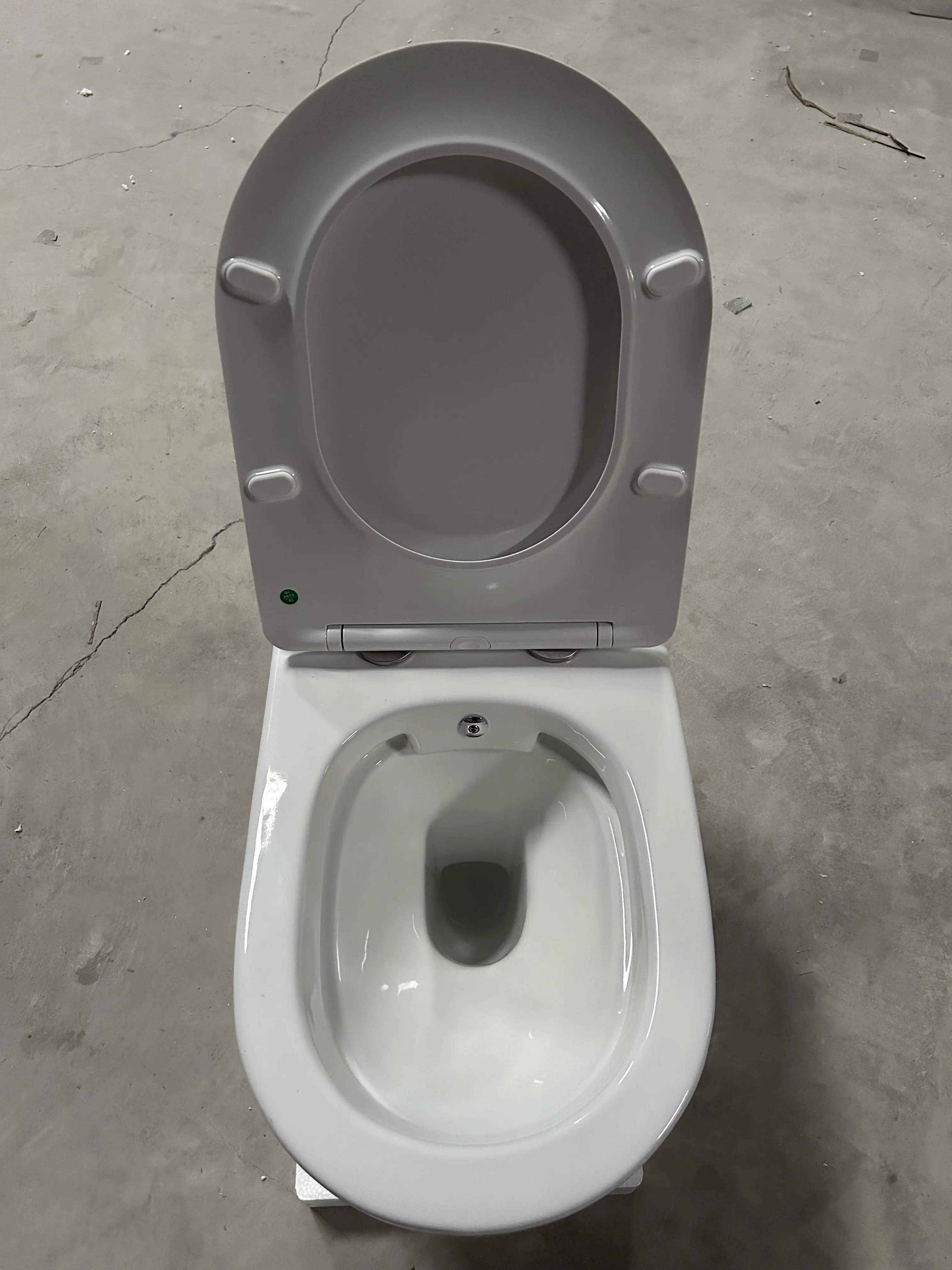 Eropa OEM Toilet Bidet kamar mandi peralatan kamar mandi keramik terpasang di dinding tanpa bingkai Toilet Bidet Toilet