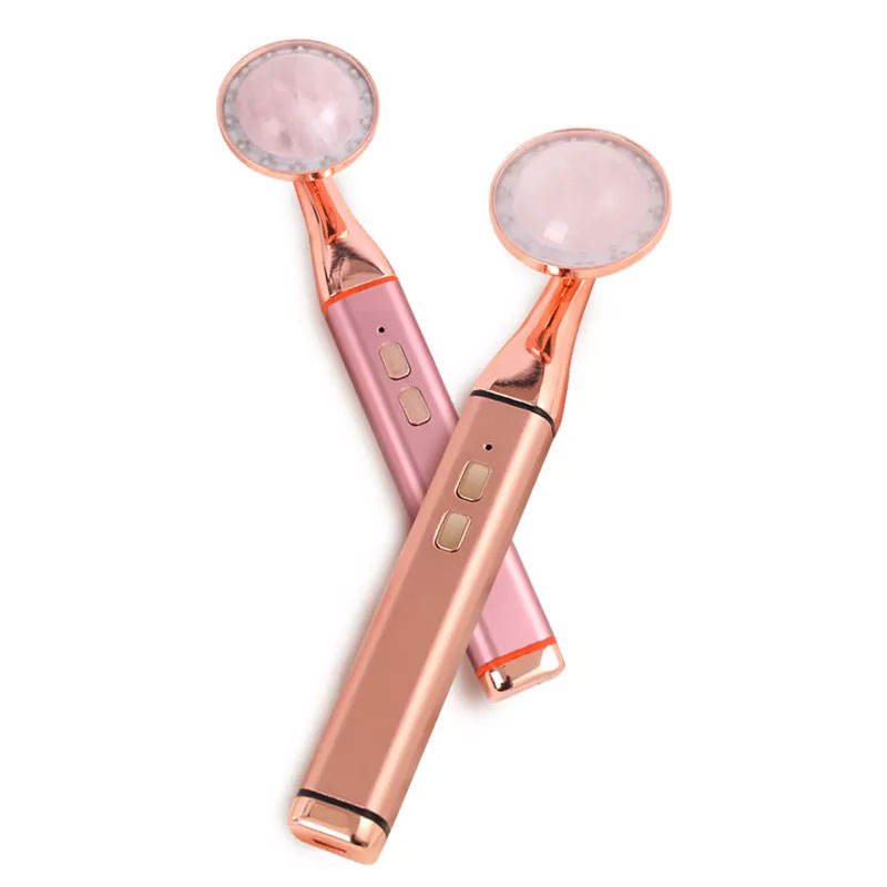 Electric Led Vibration Jade Roller Quartz Face Care Accessories Health And Beauty Products 