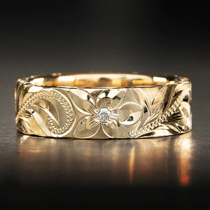 Anello Elegante con Texture Floreale in Rilievo, Stile Etnico Fresco, Gioielli da Donna alla Moda per Uso Quotidiano, Regalo - Product Image 1