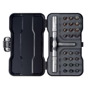 Jeu de tournevis à cliquet de précision 2518, manuel, multi-embouts, tête Phillips, magnétique, kit d'outils de bricolage avec 25 embouts et étui - Product Image 3