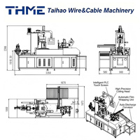 Machine d'enroulement automatique de fils TH-1040 |   Câble de 3 mm à 18 mm |   pour variateur de vitesse de moteur |   Contrôle PLC |   Câble haute vitesse