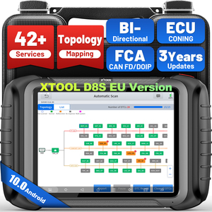 Entrepôt UE XTOOL D8S Version UE Outil de Diagnostic de Voiture pour Tous les Systèmes, Codage ECU, Programmation de Clés, Scanner de Diagnostic 0bd2 avec 42+ Fonctions de Réinitialisation - Product Image 1