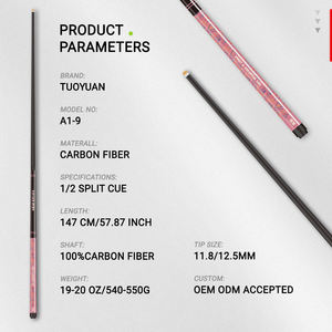ไม้คิวสนุกเกอร์เทคโนโลยีล้ำสมัยลดราคาพิเศษ |   ไม้คิวบิลเลียดแบบจั๊มเบรกที่มีความแม่นยำสูง พร้อมแกนคาร์บอนบริสุทธิ์และลายฝัง 3 มิติ ลดการสะท้อนของแรงกระแทก - Product Image 3