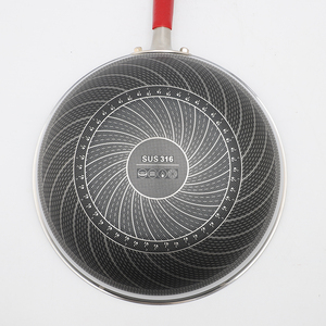 <span class=keywords><strong>Wok</strong></span> Triple de Acero Inoxidable 30/32/34cm, 3 Capas, Antiadherente, con Tapa de Vidrio Templado, Apto para Lavavajillas, Capacidad 18L - Product Image 5