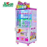 Machine à billes porte-monnaie avec armoire à prix multi-niveaux et lumières LED vibrantes, jeu de tombée de billes pour cinéma