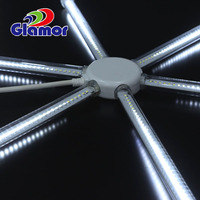 Tubo de nieve que cae LED Efecto de persecución de flores Animado 20mm Blanco Ww Mini Meteor Light 2D Decoración Luz para eventos al aire libre IP 65