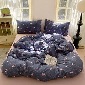 2025 cổ điển hoa Jacquard tấm ga trải giường Quilt Cover Set hiện đại phong cách Hàn Quốc in <span class=keywords><strong>Comforter</strong></span> mềm bốn mảnh loại - Product Image 3