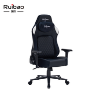 Chaise de jeu ergonomique Ruibao OEM&ODM avec support lombaire, accoudoirs réglables, hauteur réglable, inclinable et pivotante