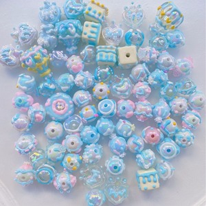 Cuentas acrílicas pintadas a mano de moda para joyería DIY estilo TikTok, accesorios al por mayor personalizados para pulseras y cadenas de teléfono. - Product Image 2
