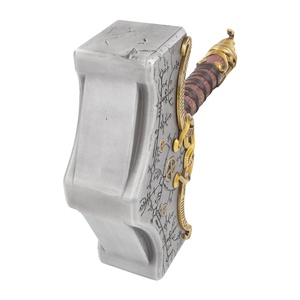 Thả Vận Chuyển Đầy Đủ Kim Loại 1:1 Quy Mô Thiên Chúa của Chiến Tranh Ragnarok Cosplay Prop Vũ Khí Bản Sao Mjolnir Thor Búa Với Nhựa Cơ Sở - Product Image 6