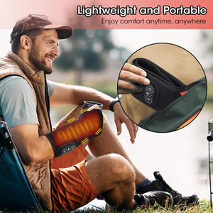 Ceinture de massage chauffante sans fil à LED 660nm 850nm avec fonction musicale, rechargeable par USB, pour thérapie par lumière rouge et soulagement des douleurs aux mains - Product Image 5