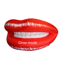 Modèle de bouche géante rouge sexy gonflable, lèvres gonflables pour la publicité