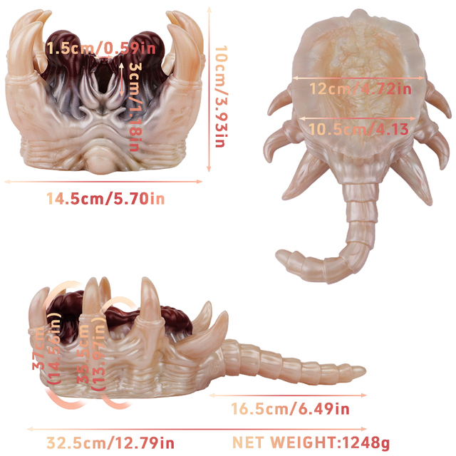 Facehugger Sex Toy: Realistic & Safe Facehugger Sex Toy: Realistic & Safe