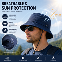 Chapeau Bob Unisexe Pliable et Imperméable pour l'Extérieur, Séchage Rapide, Protection Solaire, Idéal pour le Camping (Vente en Gros)