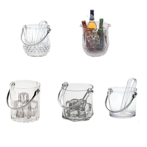 Thanh Yuanbao Xô Đá Nhựa Di Động 2.5L 4L 8L12L Công Suất Lớn Bia Xô Đá PP Lưu Trữ Xô - Product Image 4