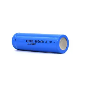 제조 OEM 리튬 충전식 배터리 14500 3.7V 600 750 800mAh AA 리튬 이온 셀 장난감 토치