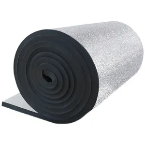 Funas Heat Insulation Material Rubber Insulation Board Thermal Insulation Rubber Foam Board With Aluminum Foil Sheet