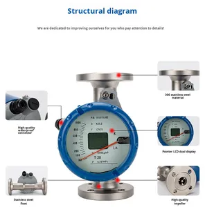 도매 220v 금속 튜브 플로트 유량계 물 및 가스 제조업체의 장비에 대한 소형 방폭 포인터 기기 - Product Image 5