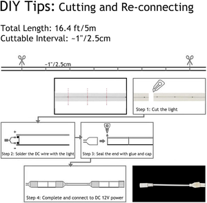 Striscia LED Neon in Silicone ESANN (non PVC) 50m/rotolo DC12V 120 LED/M IP67 Impermeabile 6MM 8MM Flessibile Tagliabile Singola - Product Image 5