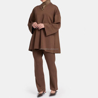 Ensemble modeste musulman Willson 2026 en 2 pièces, haut + pantalon, ensemble élégant et confortable, vêtements islamiques pour femmes musulmanes
