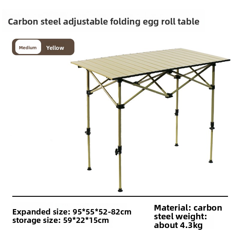 95 champagne color (adjustable) folding table