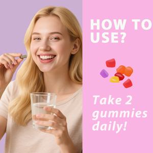 Gomitas de Glicinato de Magnesio - Apoya la Relajación y el Sueño Reparador, Suplemento para la Salud, Apoya el Estado de Ánimo y los Huesos, Vegano, Sin OMG, Sin Gluten, OEM - Product Image 4