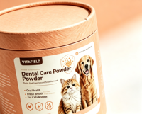 OEM ODM VITAFIELD Poudre de soin dentaire, complément nutritionnel pour animaux de compagnie, pour chats et chiens, haleine fraîche, nettoyage des dents, santé bucco-dentaire