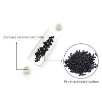 Filtre à cigarettes cylindrique jetable à charbon actif à bas prix en vrac 6mm matériau céramique écologique et sûr