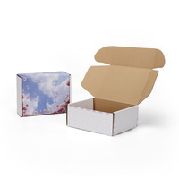 Paquet de savon kraft recyclable enveloppe en carton ondulé boîte postale en papier imprimé personnalisé