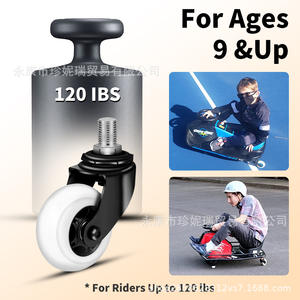 Rueda ZhenNirui de 76 mm x 30 mm para coches de juguete infantiles, rueda giratoria de plástico individual con rosca M16 para reparación - Product Image 3