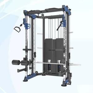 MND-C81多機能ジム機器マルチステーションスクワットラッククロスオーバートレーナーマシンオールインワンマキナスミスマシン - Product Image 1