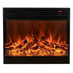 เตาผิงไฟฟ้าแบบฝังไฟ LED สำหรับโรงแรมทำจากโลหะแกนเตาดิจิตอล - Product Image 1