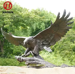 Hot Selling Bronze Full Size Eagle Sculpture for sale